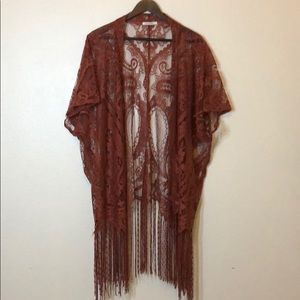Lace kimono